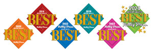 Collection of Award Badges from Different Years, Owned by Creative Graphic Lab